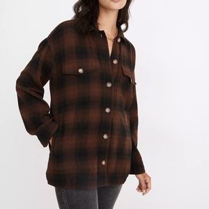 Madewell Flannel Shirt-Jacket in
Gelston Plaid